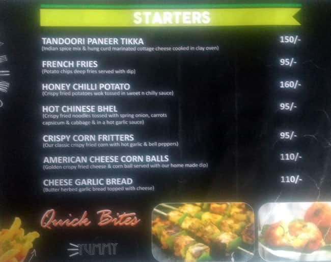 Green sugar menu
