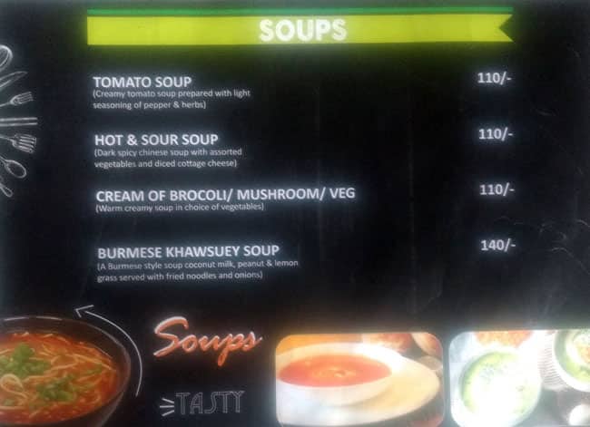 Green sugar menu