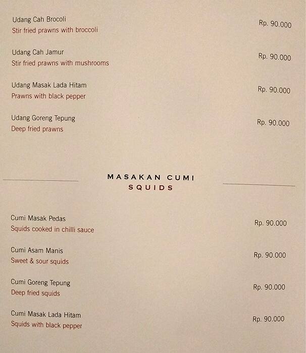 Lotus Court menu