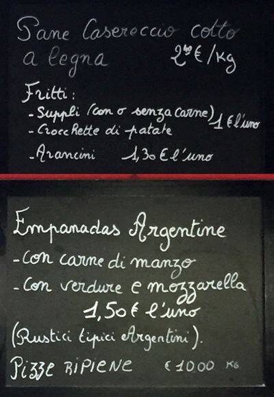 Menu di Le Millevoglie 