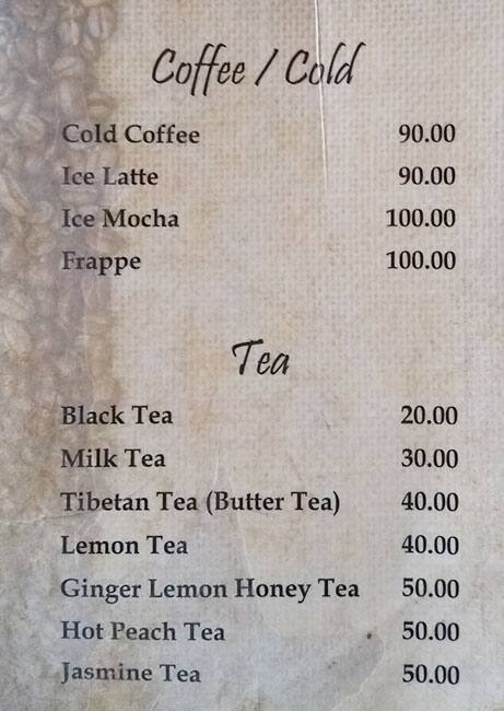 Koko Restaurant menu
