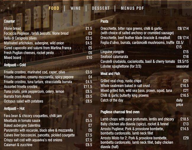 Ostuni Bar Ristorante Menu, Menu for Ostuni Bar Ristorante, Queen's