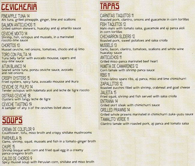 Surfish Bistro Menu, Menu for Surfish Bistro, Park Slope, New York City