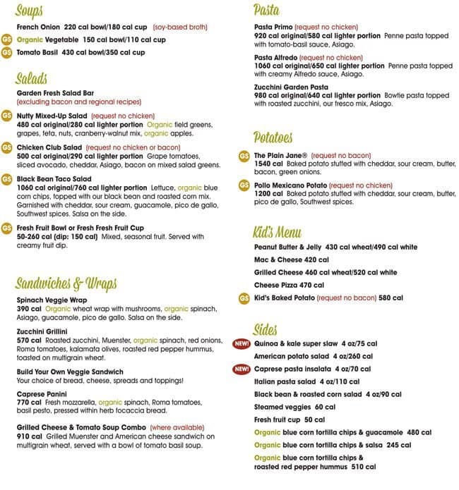 Jason Deli Printable Menu - Printable World Holiday