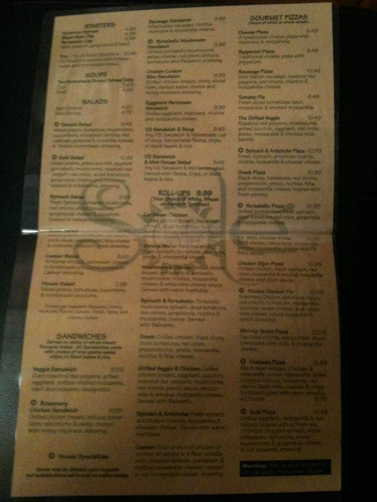 Cafe Sole Menu, Menu for Cafe Sole, Jupiter, Miami Urbanspoon/Zomato