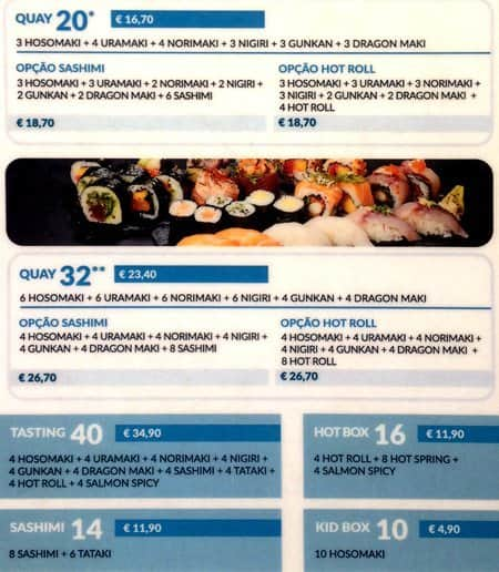 Menu at Quay, Porto, Mercado Bom Sucesso