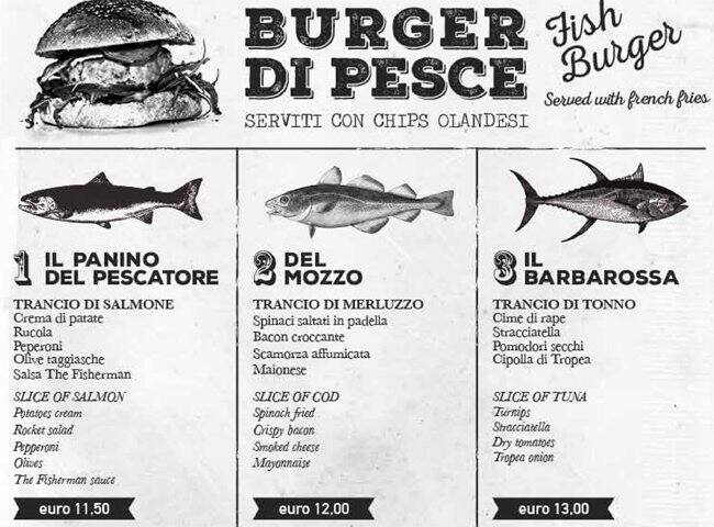 Menu di The Fisherman Burger 