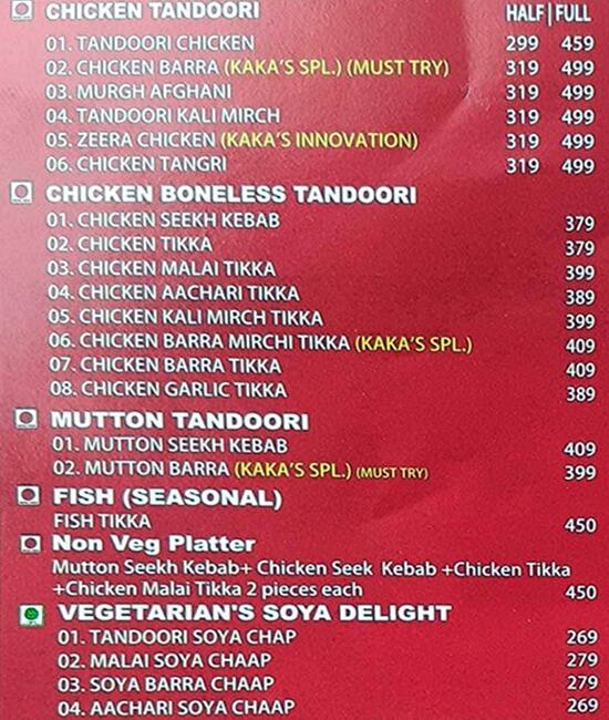 Menu at Butter Chicken Factory, Gurugram Rural