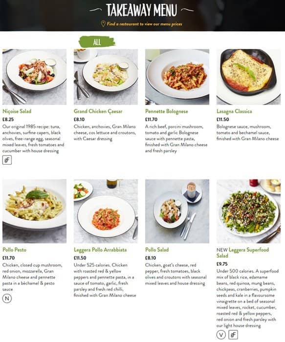 Menu at Pizza Express pizzeria, London, 10 Dean St