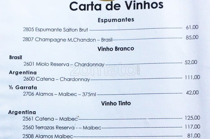 Derby Bar Gávea cardápio