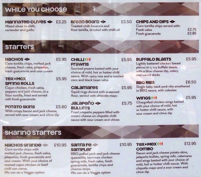 Chimichanga Menu, Menu for Chimichanga, West End, Edinburgh Zomato UK