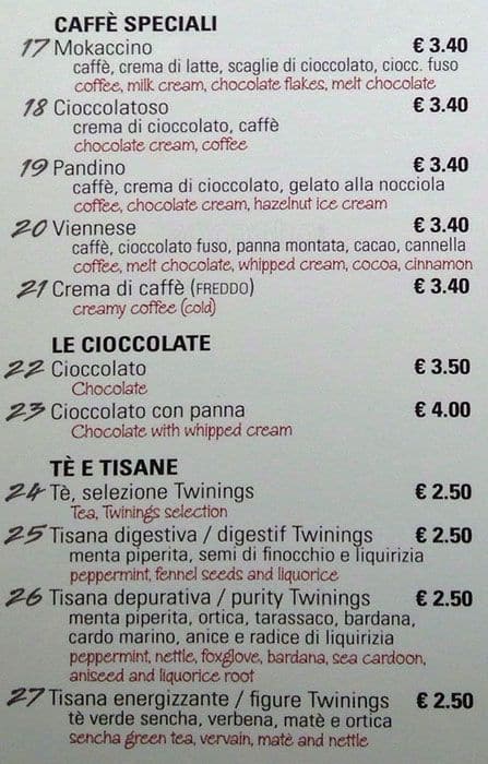 Menu di Pandino 