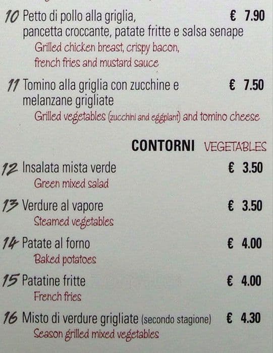 Menu di Pandino 