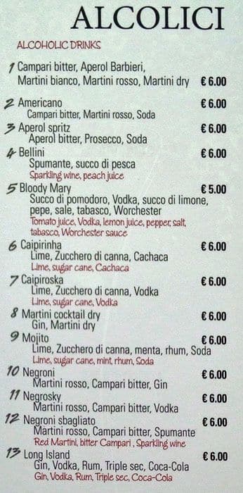 Menu di Pandino 