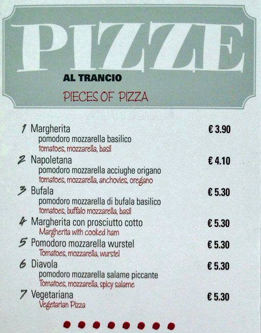 Menu di Pandino 