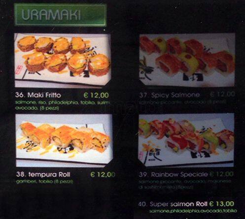 Menu di Sushi 163 