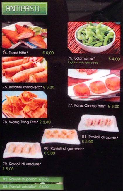 Menu di Sushi 163 