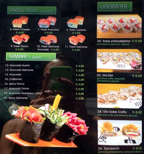 Menu di Sushi 163 