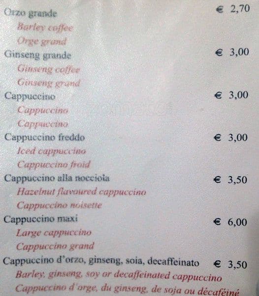 Menu di Polese 