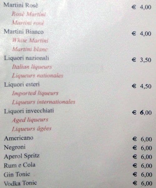 Menu di Polese 