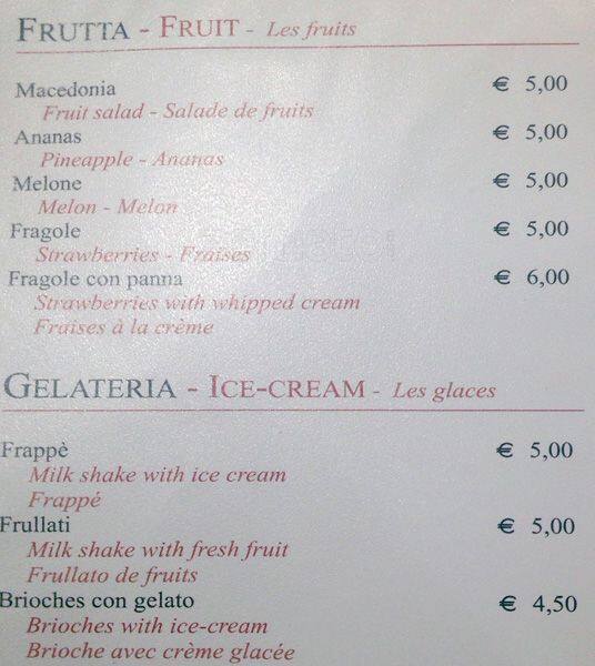 Menu di Polese 