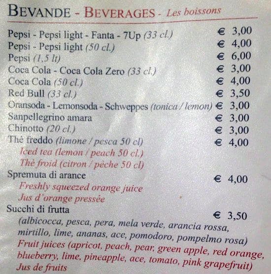 Menu di Polese 