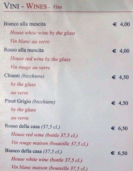 Menu di Polese 