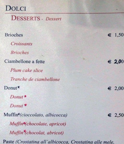 Menu di Polese 