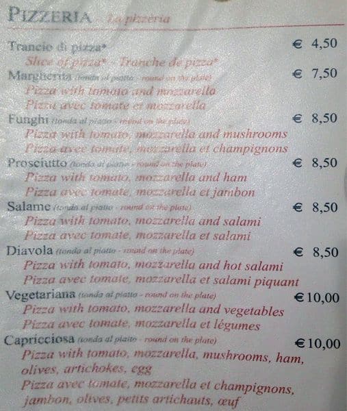 Menu di Polese 