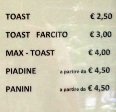 Menu di Tyson Cafè 