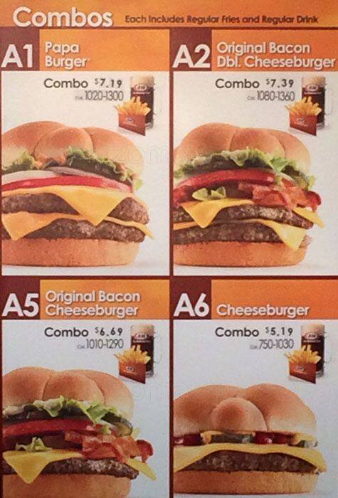A&W Restaurant menu