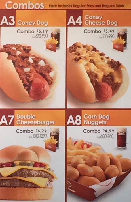 A&W Restaurant menu