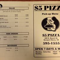5 Dollar Pizza Newport News Menu 5 Dollar Pizza Newport News Menu