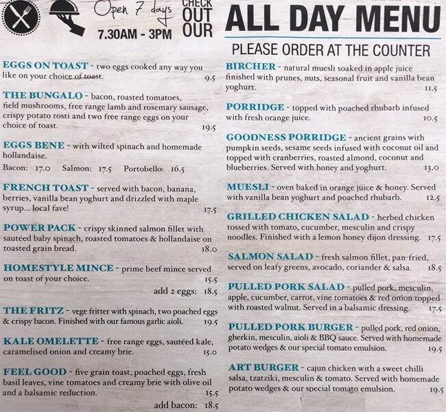 Bungalo Menu, Menu for Bungalo, Birkenhead, Auckland Menumania/Zomato