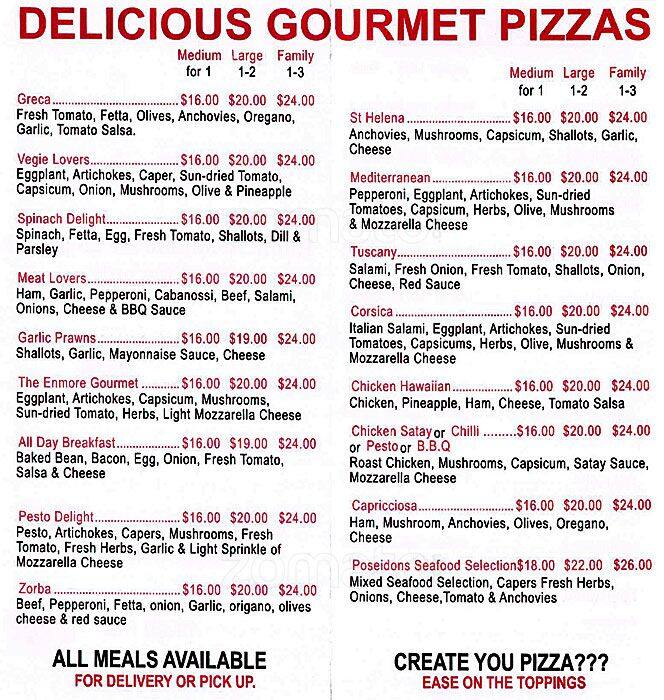 Torinos Pizza Restaurant Menu, Menu for Torinos Pizza Restaurant