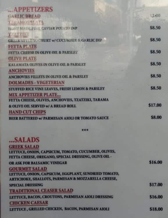 Torinos Pizza Restaurant Menu, Menu for Torinos Pizza Restaurant
