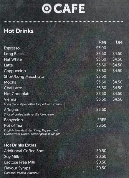 Target Cafe Joondalup Menu, Menu For Target Cafe Joondalup, Joondalup 