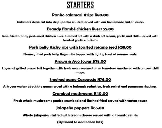 Bus Stop Bar & Grill Menu, Menu for Bus Stop Bar & Grill, Morningside