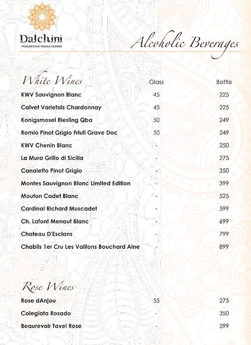 Dalchini Restaurant Menu Menu For Dalchini Restaurant Westbay Doha