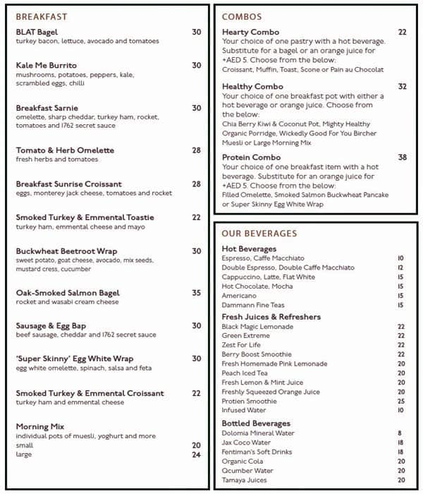 1762 The Gourmet Deli Co. Menu - Zomato