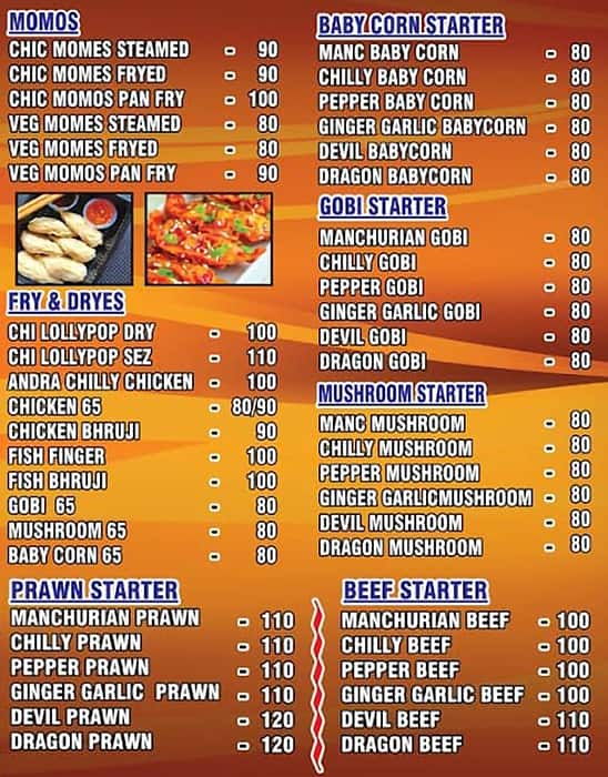 Menu of Karam Food Truck, Velachery, Chennai