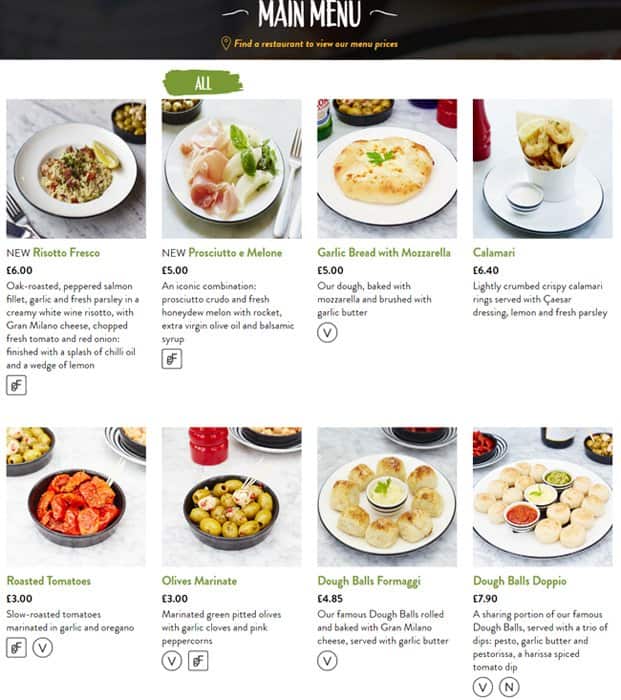 Pizza Express Menu, Menu for Pizza Express, Mayfair, London Zomato UK