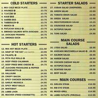 Lydia Cafe Menu Menu For Lydia Cafe Stoke Newington London