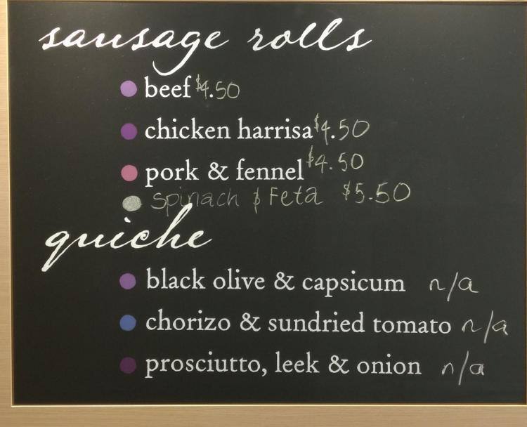 Menu at Purple Patisserie desserts, Gymea