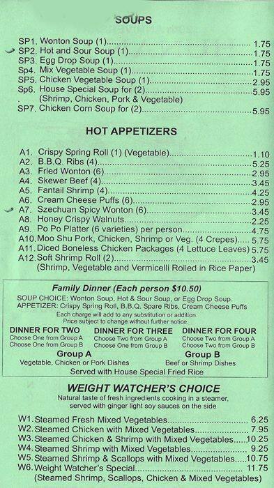 Hunan Inn Menu Houston , Menus for Hunan Inn Restaurant – SVWWW