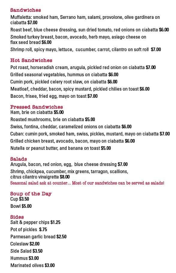 Cheeky Monkey Menu, Menu for Cheeky Monkey, Summit-University, Twin ...