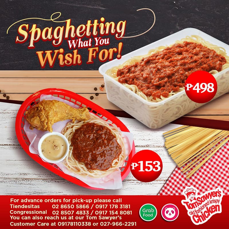 Menu at Tom Sawyer's Old Fashioned Krispy Chicken restaurant, Pasig, Jr