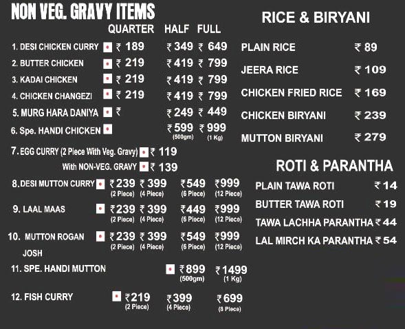 Menu at Health Mate Zero Fat, Jaipur