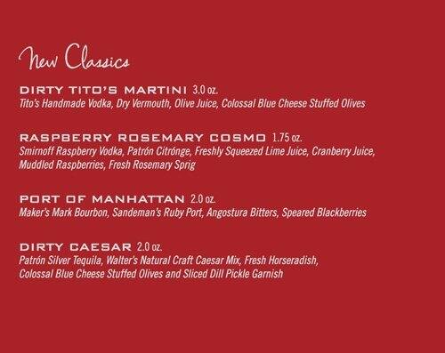 Menu at Ruth's Chris Steak House steakhouse, Toronto, 970 Dixon Rd