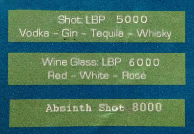 Barometre menu
